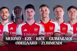 壕气！阿森纳的顶配6大中场一共耗费4.1亿欧，赖斯1.16亿领衔