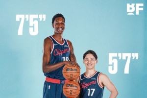 河村&贾马里昂·夏普同队身高相差56cm！当年波尔&博格斯相差71cm
